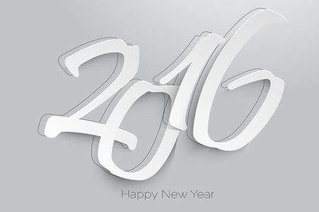 Happy new year 2016 Text Design