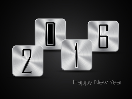 happy new year 2016 text designのイラスト素材