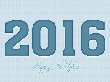 Happy New Year 2016 Text Designのイラスト素材