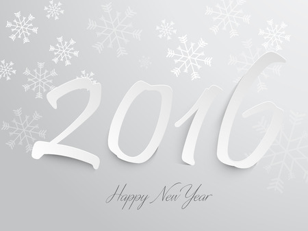 Happy new year 2016 Text Designのイラスト素材