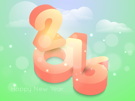 Happy new year 2016 Text Designのイラスト素材