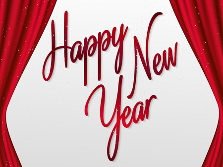 Happy new year 2016 Text Designのイラスト素材