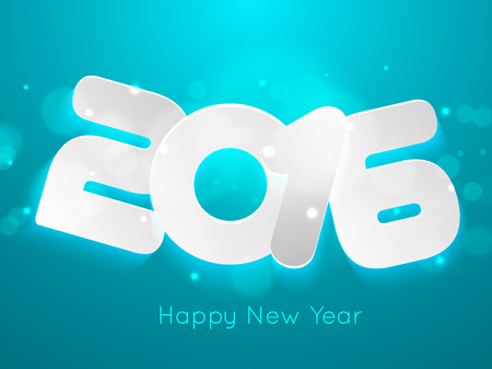 Happy new year 2016 Text Designのイラスト素材