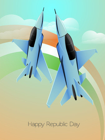 Indian Republic day concept with text 26 Januaryのイラスト素材