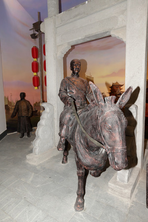 Ming and Qing dynasty statueのeditorial素材