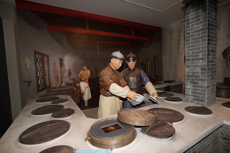 dynasty Ming kitchen sceneのeditorial素材