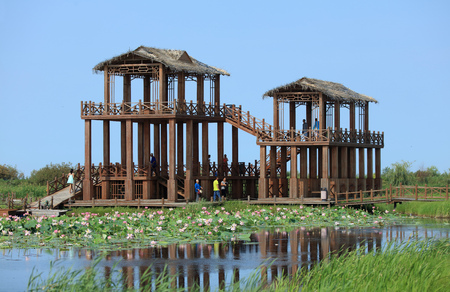 Qiandao lake viewing platformのeditorial素材