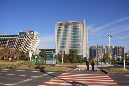 Landscape view of an urban building in a city of Chinaのeditorial素材