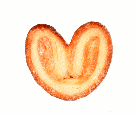 Isolated cookies on a white background.Sweet chips.の写真素材