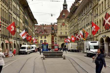 Switzerland Bern. May 2, 2018. The city of Bern. Sights of Switzerland.のeditorial素材