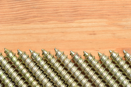 Production of screws. Construction fixture. Steel products.の写真素材