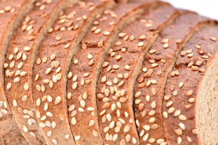 Fresh sliced bread. Products from flour.