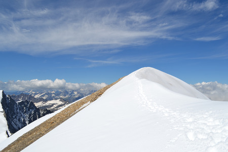 Austrian mountains - Glacier Pasterze - Gross Glockner - touristの写真素材