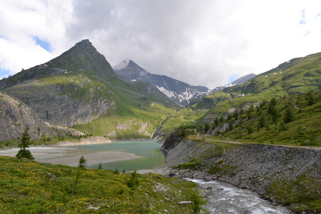 Austrian mountains - Glacier Pasterze - valley glacierの写真素材