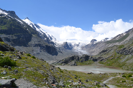 Austrian mountains - Glacier Pasterze - valley glacierの写真素材