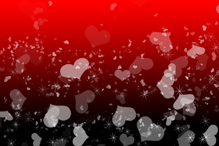 Happy Valentines Day background Design. 14 February. Pink, red soft blurred with love hearts.の写真素材