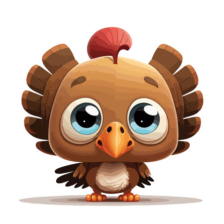 Cute Turkish cartoon character isolated on white background. Vector illustration.のイラスト素材