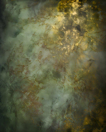 Abstract background with grunge texture and gold and black and yellow colors. Generative AI.の素材