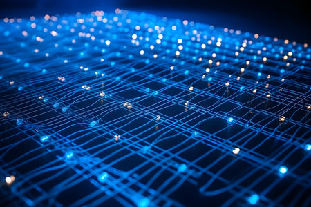 Abstract technology background. network concept. 3d rendering toned image.の写真素材