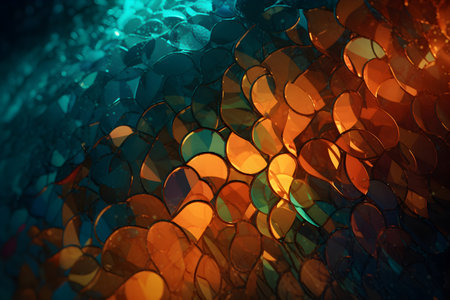 3d illustration of abstract geometric composition,digital artwork for creative graphic design.の写真素材