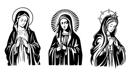 Native Scene. Jesus Christand Joseph. Vector illustrationのイラスト素材