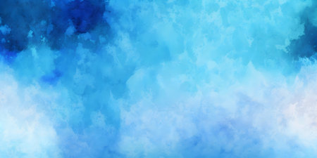 Blue watercolor background. Abstract blue watercolor backgroundの素材