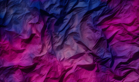 Texture of crumpled purple and blue paper. Abstract background.の素材