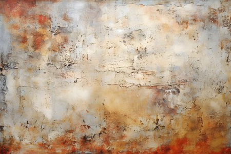 Background of old rusty metal wall texture. Abstract background for design.の素材