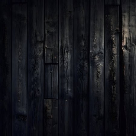 Dark wooden background or texture. Dark wood planks. Grunge wood panels.の素材