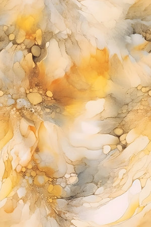 Marble abstract acrylic background. Marbling artwork texture. Agate ripple pattern. gold powder.の素材