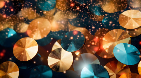 Abstract background with bokeh lights. Christmas and New Year concept.の素材