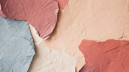 Old wall background with peeling paint. Abstract textured background.の素材