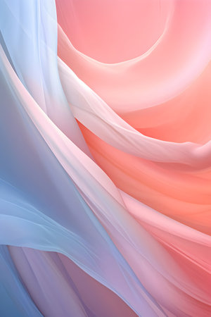 abstract background with smooth wavy silk or satin texture.の素材