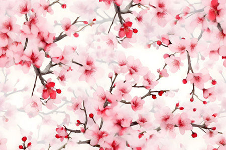 cherry blossom sakura flowers background. spring blossom backgroundの素材