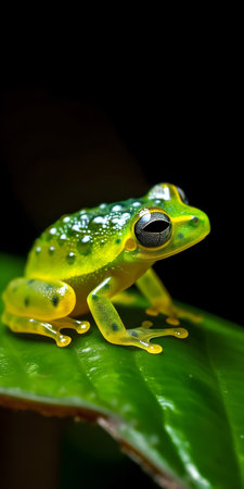 European tree frog (Agalychnis callidryas)の素材