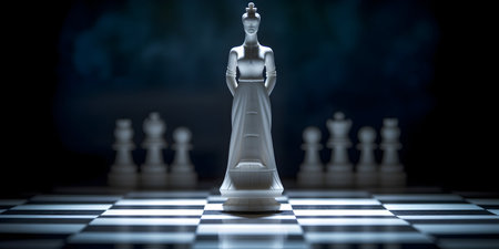 Chess board game concept for business ideas and competition and strategy planの素材