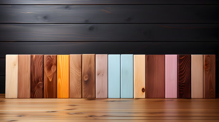 Wooden wall background. 3D illustrations. High resolution image gallery.の素材