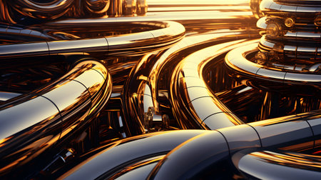 3D rendering of abstract technology concept background. This is a 3d render illustrationの素材