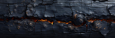 Burning wood in a bonfire, close-up, backgroundの素材