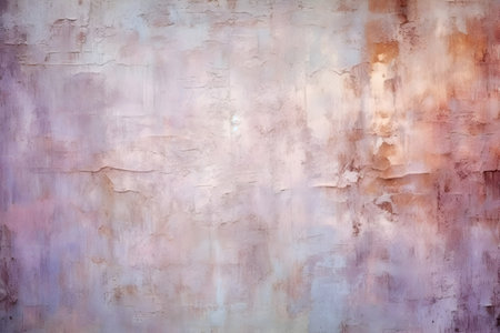 Texture of old grunge rustic wall covered with pink stuccoの素材