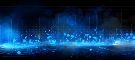 Abstract technology background. Futuristic virtual graphic touch user interface HUD.の素材