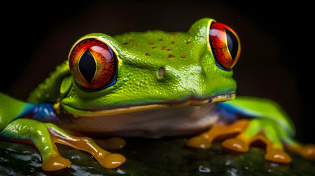 Red-eyed tree frog (Agalychnis callidryas)の素材