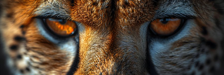 Close-up of the eye of a cheetah (lynx)の素材
