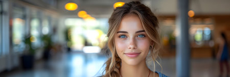 Portrait of a beautiful young woman. Portrait of a beautiful young woman.の素材