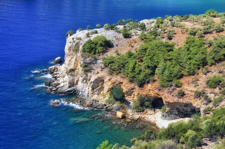 Beautiful Greek island of Thassos: one of the most popular tourist destinations in Greece.の写真素材