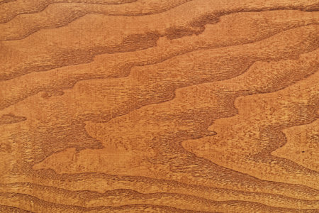 Rustic wooden texture for background or design art work. Natural texture with wooden grain. Top view. Close-up.の写真素材