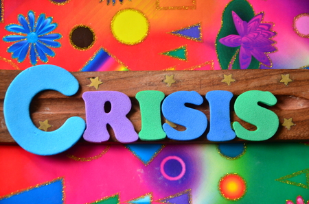 Word crisisの写真素材