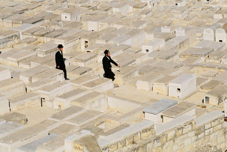 cemetery in Jerusalem   Israelのeditorial素材
