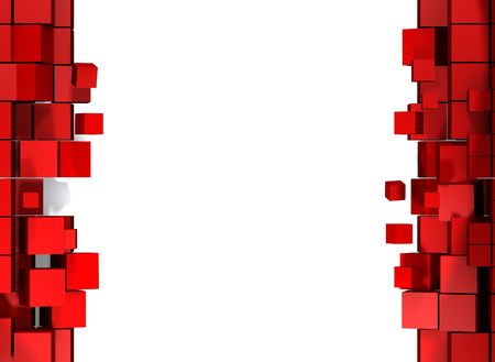 3D cubesの写真素材