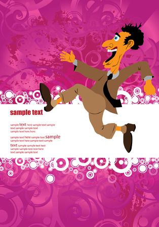 Businessman runningのイラスト素材